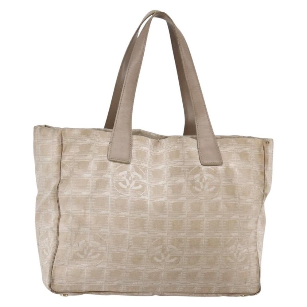CHANEL New Travel Line Tote Bag Nylon Pink Silver CC Auth - Picture 3 of 16